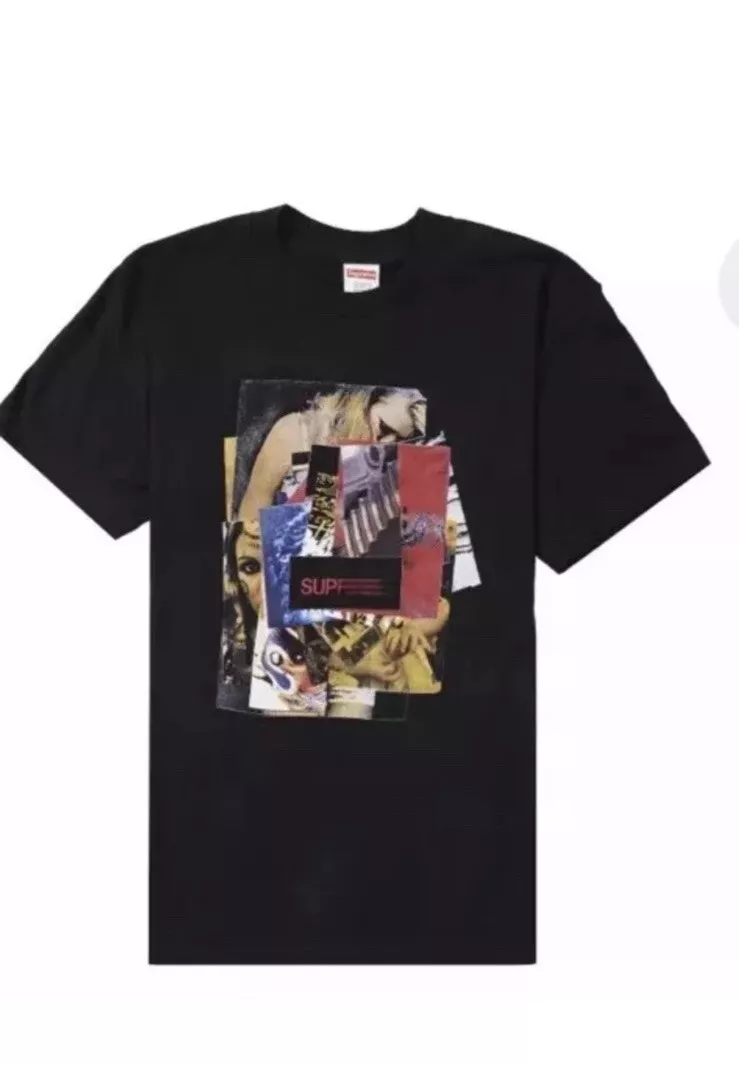 SUPREME FW21 STACK TEE MARINE EXTRA LARGE XL AUTHENTIQUE NEUF