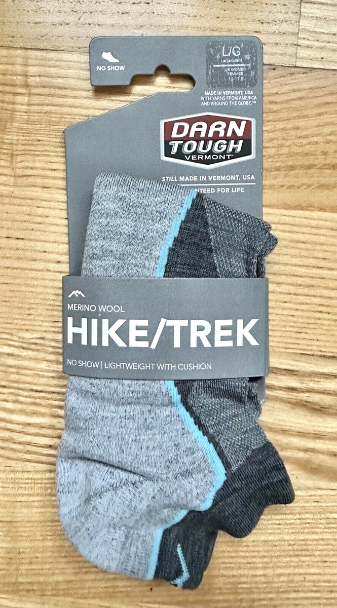 DARN TOUGH 1986 Womens No Show Light Hiker Socks- Merino Wool