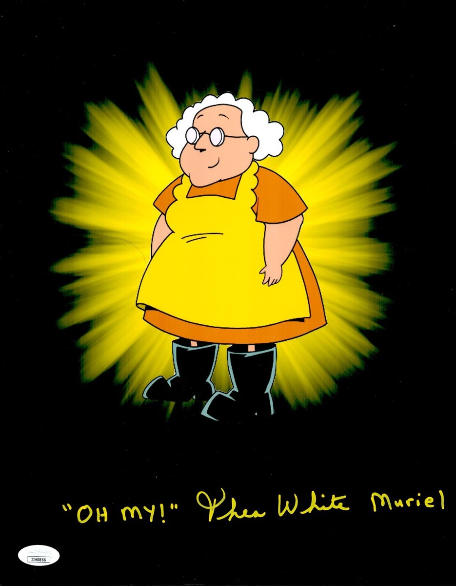 THEA WHITE Signed MURIEL COURAGE COWARDLY DOG 11x14 Photo