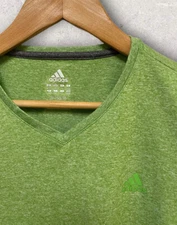 Adidas Women's Short Sleeve Athletic Top Green Size Medium