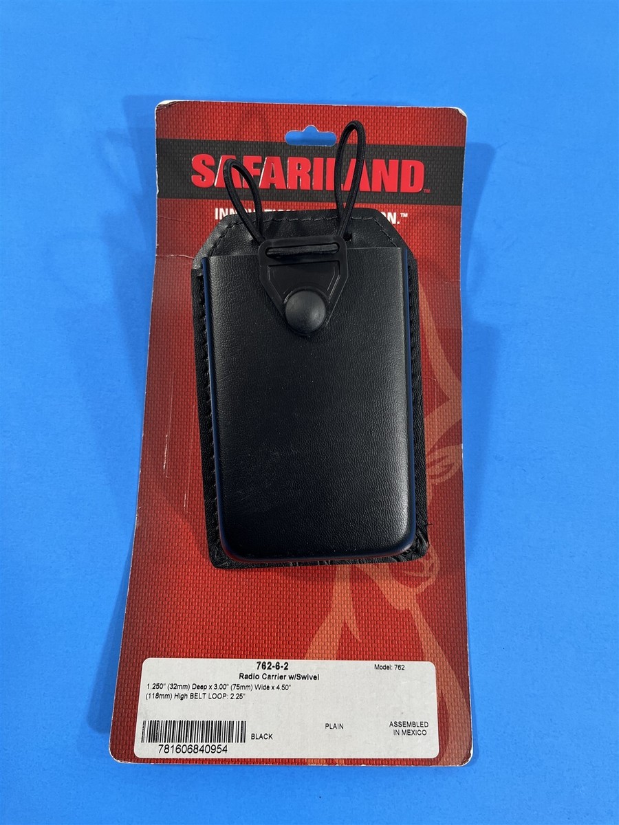 SAFARILAND 762-6-2 RADIO SWIVEL CARRIER HOLSTER POUCH PLAIN 1.25