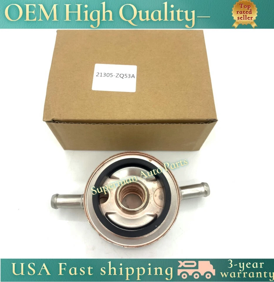 NUEVO Conjunto de enfriador de aceite para Nissan Armada Pathfinder Titan INFINITI QX56 21305-ZQ53A Foto 2 de 4