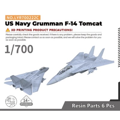 Yao'sStudio LYR700222C 1/700 US Navy Grumman F-14 Tomcat Attack Aircraft