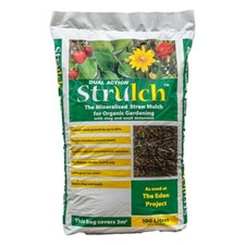 Strulch Organic Dual Action Garden Straw Mulch 100lt Bag