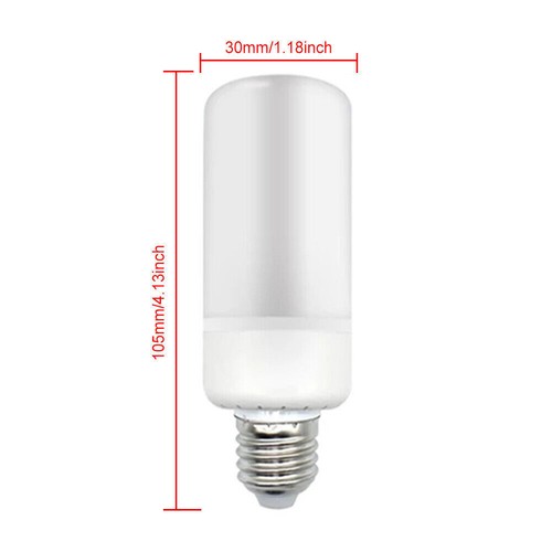 B22 E14 E27 LED Flicker Flame Lamp Bulb Burning Fire Effect Candle Bulb Light - Picture 10 of 16