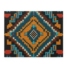 Puzzle (120, 252, 500-Piece) Southwestern Navajo Pattern Native American Aztec
