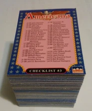 Americana Historic Trading Cards  Singles (1992 Starline)