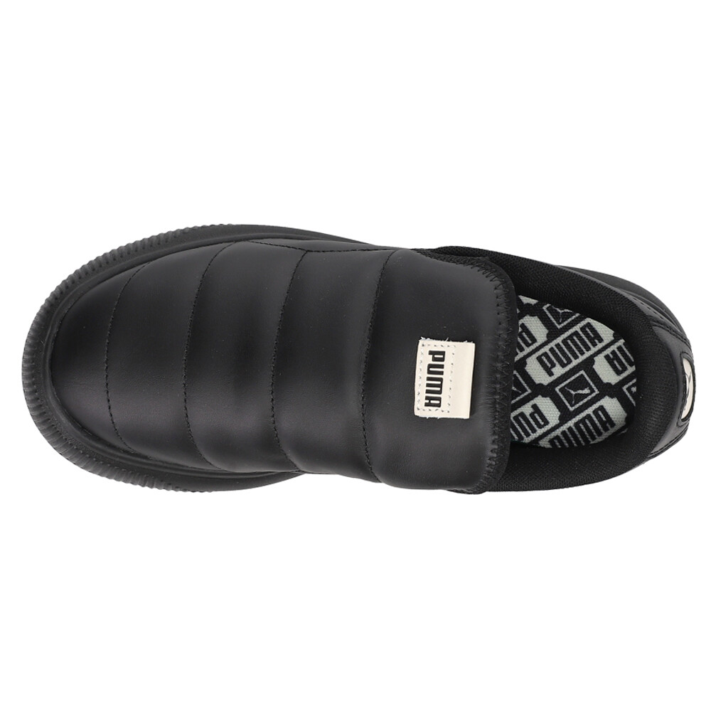 Puma Suede Mayu Leather Slip On Womens Black Sneakers Casual Shoes 
