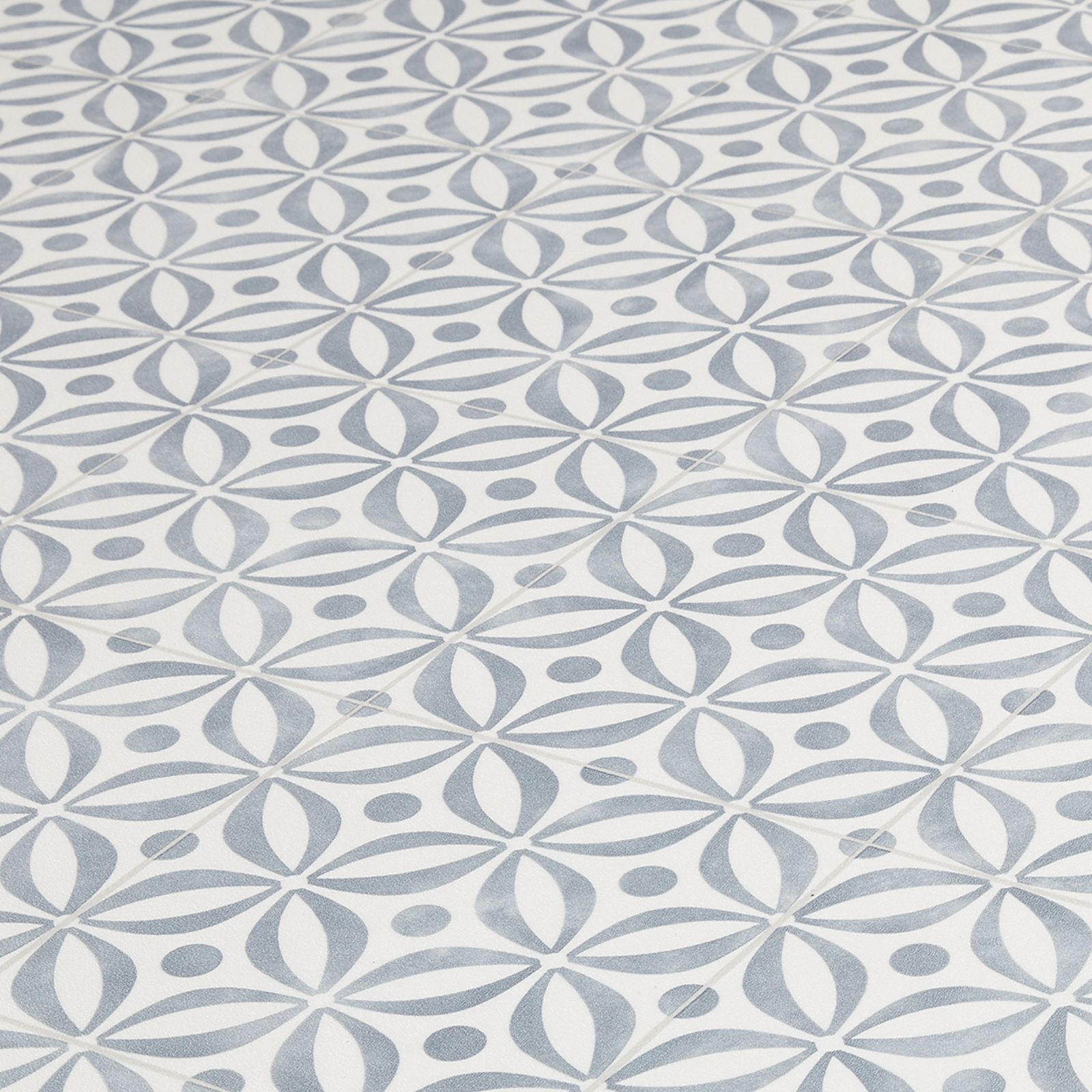 Lino Flooring Victorian White Grey Tiles Vintage Kitchen Bathroom Vinyl