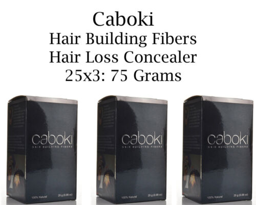 3Pcs Caboki Hair Building Fibers 25 Grams - Black / Dark Brown  SELLER |  eBay