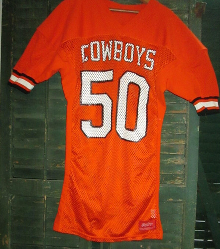 OKLAHOMA STATE Vtg 80s 90s Authentic Game Style Rawlings Football Jersey USA 44