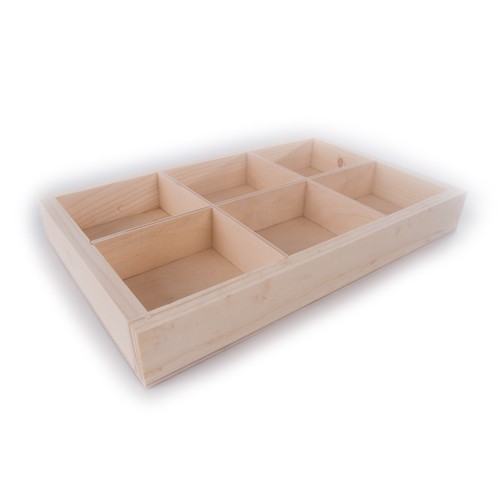 Wooden Plain Non-Lidded Open Top Display Storage Boxes Containers Organisers - Picture 34 of 148
