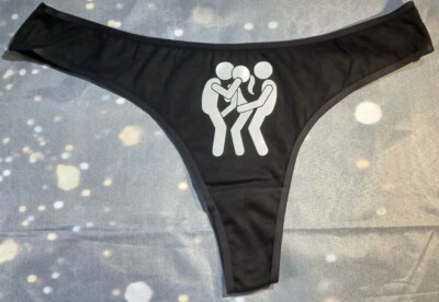 Threesome Swinger Knickers Naughty Sex Sexy Lingerie Women Panties Pants  Thong | eBay UK