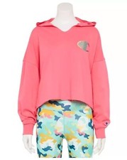 NWT Women's Champion Campus French Terry Hoodie, Pinky Peach, Medium