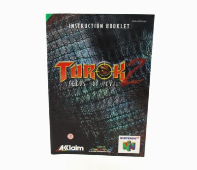 Jeu Turok 2 : Seeds Of Evil Nintendo 64 - Version PAL, En Boîte (notice Manquante)