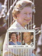 Gambia 1991 - 65th Birthday Queen Elizabeth II - Miniature Sheet - MNH