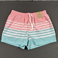 NWT Chubbies The On The Horizons Shortie 4  Classic Swim Trunks Large LR