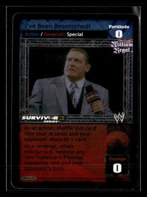 2005 WWE Raw Deal Survivor Series I've Been Besmirched! #440 Regal Foil ES8458