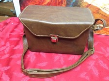 Vintage 70s SLR Hard Camera Case 10 1/2 X 7 X 6 Pre Owned Brown Case