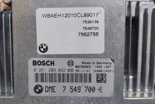 BMW E63 650i N62B48 ECU Control Unit DME COMPLETE SET+ CAS + Key - 7549700 - Picture 2 of 24