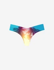 CLEARANCE - Commando Classic Photo-Op Thong in Sunset Palms - S/M, M/L