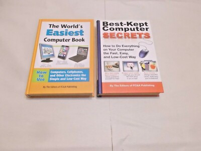 2 WORLD'S EASIEST COMPUTER BOOK BEST-KEPT COMPUTER SECRETS HARDCOVER