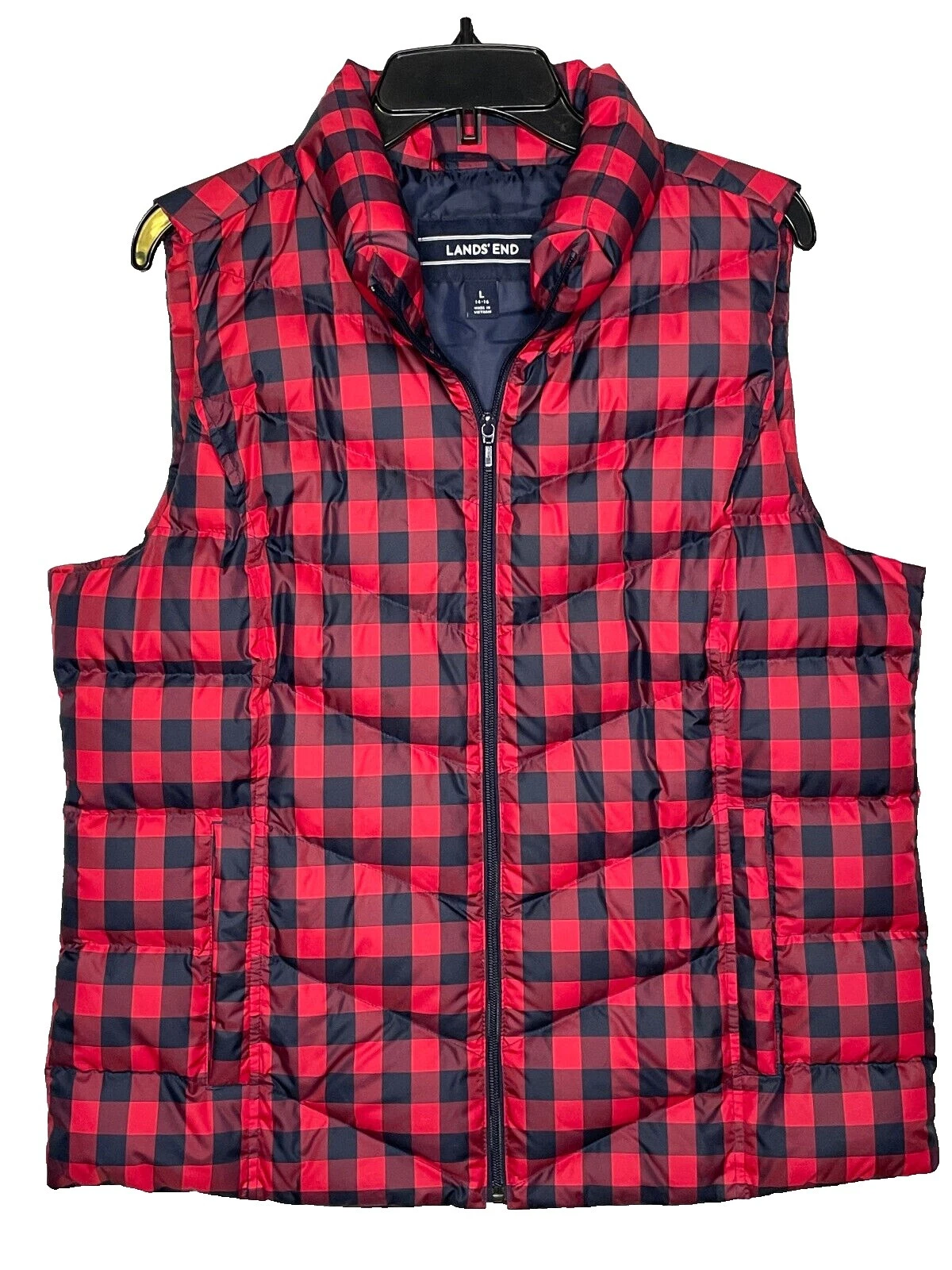 Lands 'End chalecos de Cuadros para Mujeres