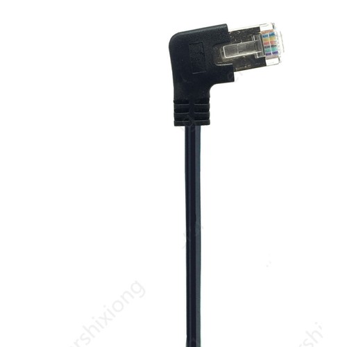 Cable de extensión de red LAN Ethernet de montaje de panel de tornillo angular RJ45 macho a hembra - Imagen 7 de 7