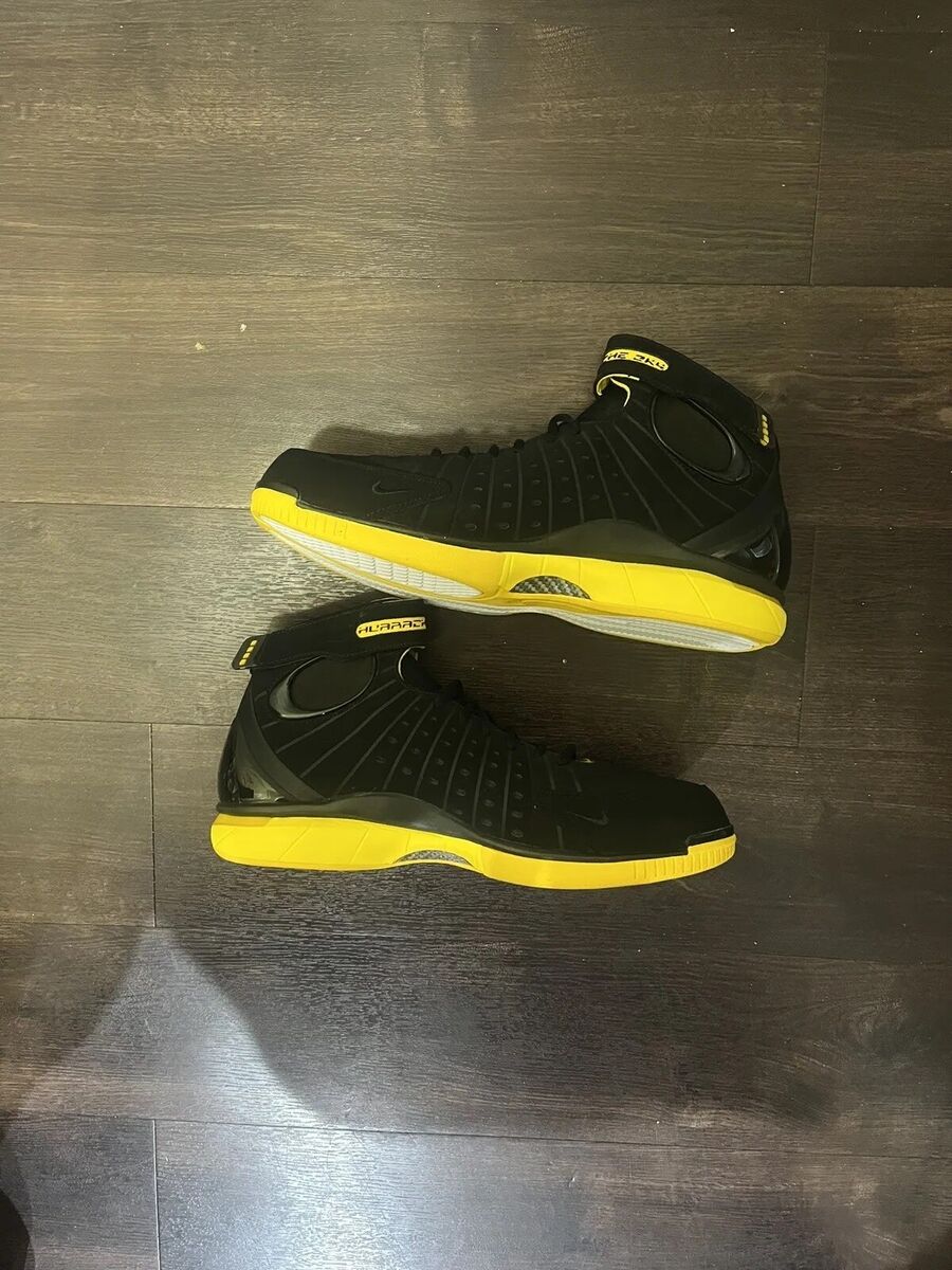 Size 14 - Nike Air Zoom Huarache 2K4 Black Maize 2016 Ds No Size 14 - Nike Air Zoom Huarache 2K4 Black Maize 2016 Ds No