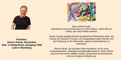 KienleArts Original Acryl Gemälde 80x100 abstrakt farbenfroh Unikat Wandbild 407 - Bild 4 von 10