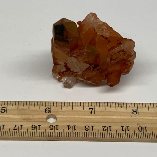 65.8g, 2.5"x2.2"x1.5", Orange Quartz Cluster Crystal Terminated @Brazil, B28914 - Picture 11 of 12