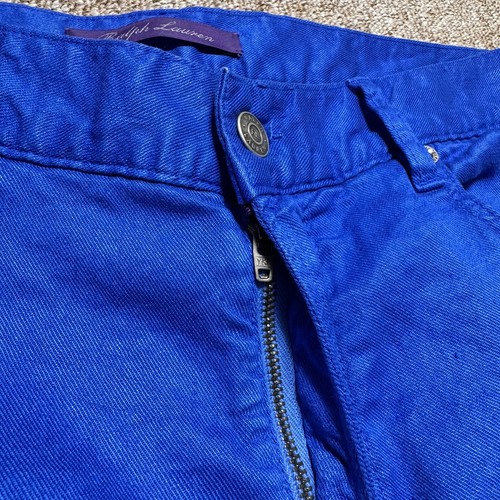 Ralph Lauren Purple Label Slim Fit Stretch Linen-Cotton Jean Blue 34x36 $695 RRP - Picture 11 of 17