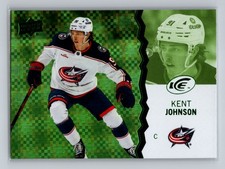 2023-24 UD Ice #35 KENT JOHNSON Columbus Blue Jackets