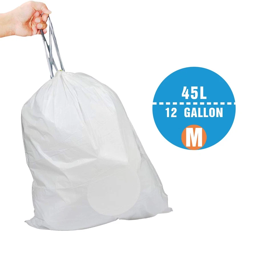 Code M 200 Count 12 Gallon 45 Liter Trash Bags with Reinforced Drawstring | C... - Image 2 of 4