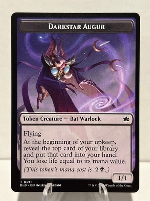 Darkstar Augur Token 11 T Bloomburrow NM MTG