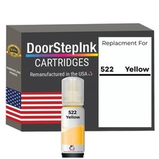 DoorStepInk Compatible Ink Bottle For Epson 522 70 ml Yellow-USA