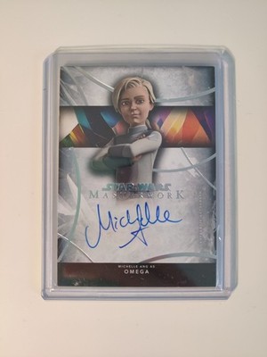 2024 Topps Star Wars Masterwork Michelle Ang As Omega #A-MA On Card Auto