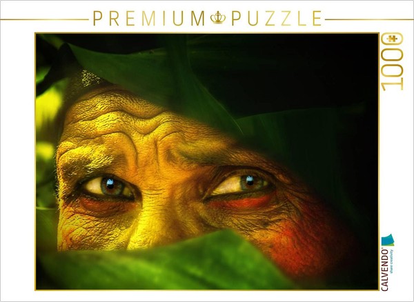 Calvendo Puzzle Jungle Eyes In The Rainforest | 1000 Pieces, Finished Size 25.2-image