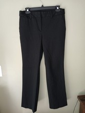Talbots Barely Boot Size 6 Petite Black Dress Pants Trouser 27.5 Inch Inseam