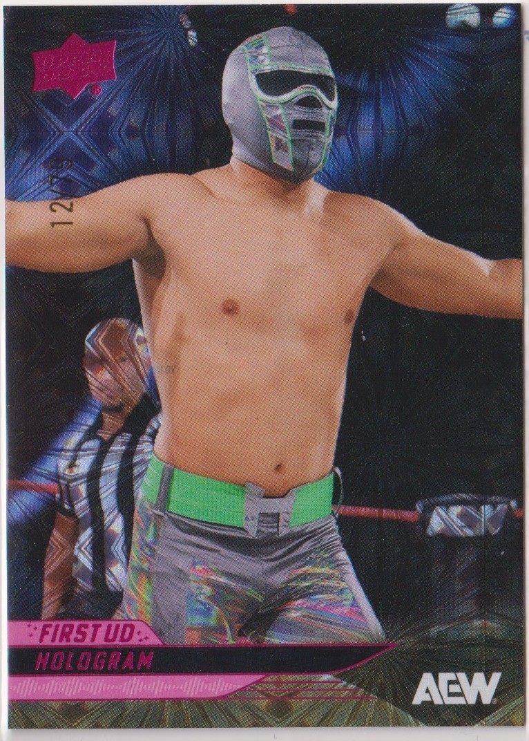 2025 Upper Deck AEW First UD (RC) #66 Hologram 12/79 PINK PYRO Parallel Rookie