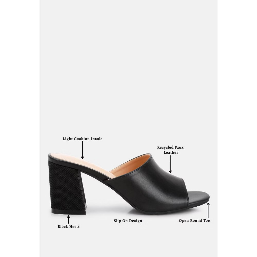 London Rag Womens Addie Block Heel Slip On Sandals 9 3690₽