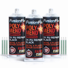 PU Rapid 50ml Plastic Repair Adhesive, REPLASTE Equivalent - Fast 60 Second