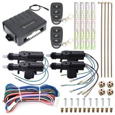 Car Alarm Security System Keyless Entry Remote Control Start Door Locking Kit,