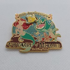Prendedor Ariel 15 aniversario Walt Disney World Voyage the Little Mermaid LE 1500