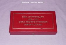 1989 ROYAL MINT GOLD SOVEREIGN 500th ANNIVERSARY PROOF SET CASE & CERTIFICATE