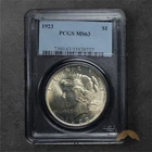 1923 Silver Peace Dollar $1 - PCGS MS63 - Philadelphia