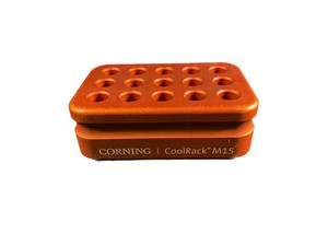 CORNING CoolRack M15 Holds 15 x 1.5 or 2 mL Microcentrifuge Tubes Orange 432038