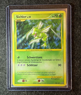 Pokémon TCG Sichlor Lv.25 130/127 Deutsch 2009 70 KP Sammelkarte holo - Bild 1 von 3