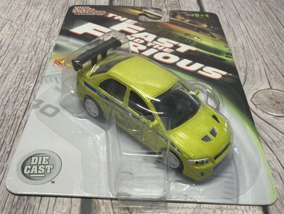 Llavero Racing Champions Fast & Furious Brian's 2001 Mitsubishi Lancer Evo VII Foto 2 de 3