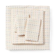 Room Essentials Twin or Twin XL Microfiber Colored Micro Squares 3 Pc Sheet Set